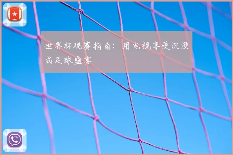 世界杯观赛指南:用电视享受沉浸式足球盛宴